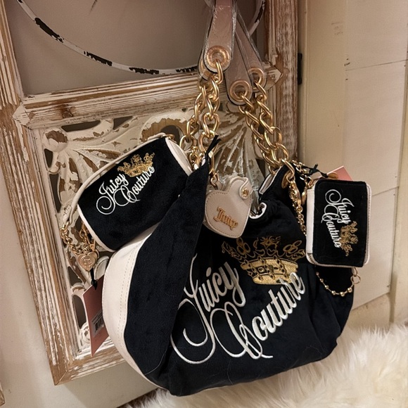 💗Juicy Couture Black and Gold Bag Set🩷 - Picture 14 of 16
